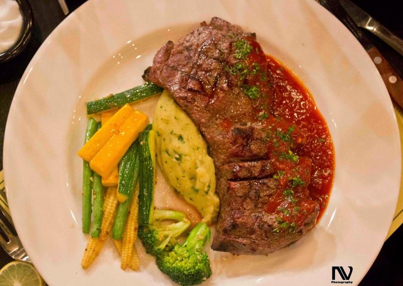 Bloody Mary Steaks Made with Spooky Sriracha Gourmet Bloody Mary Mix